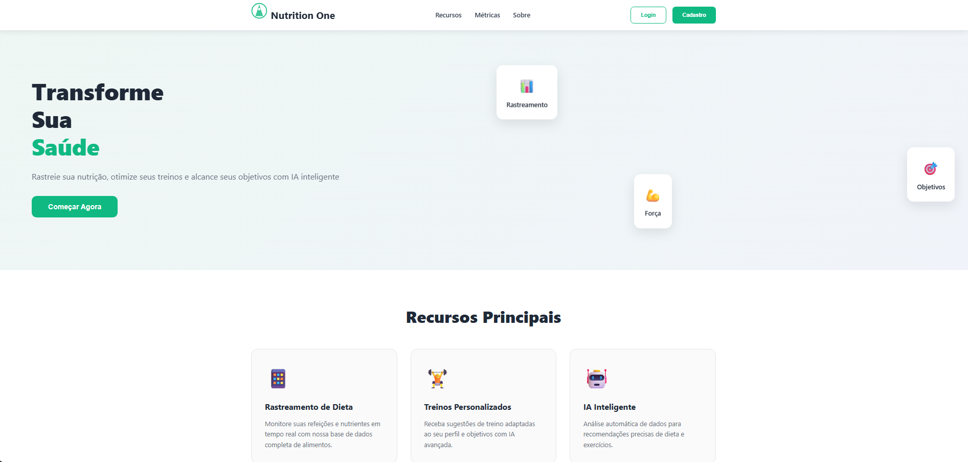 Nutrition One - Tracker de Dieta preview